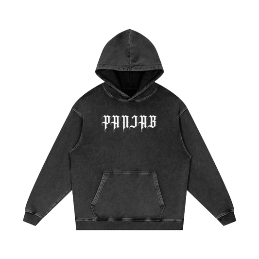 Naujawan 'Panjab' Heavy Acid Wash Hoodie