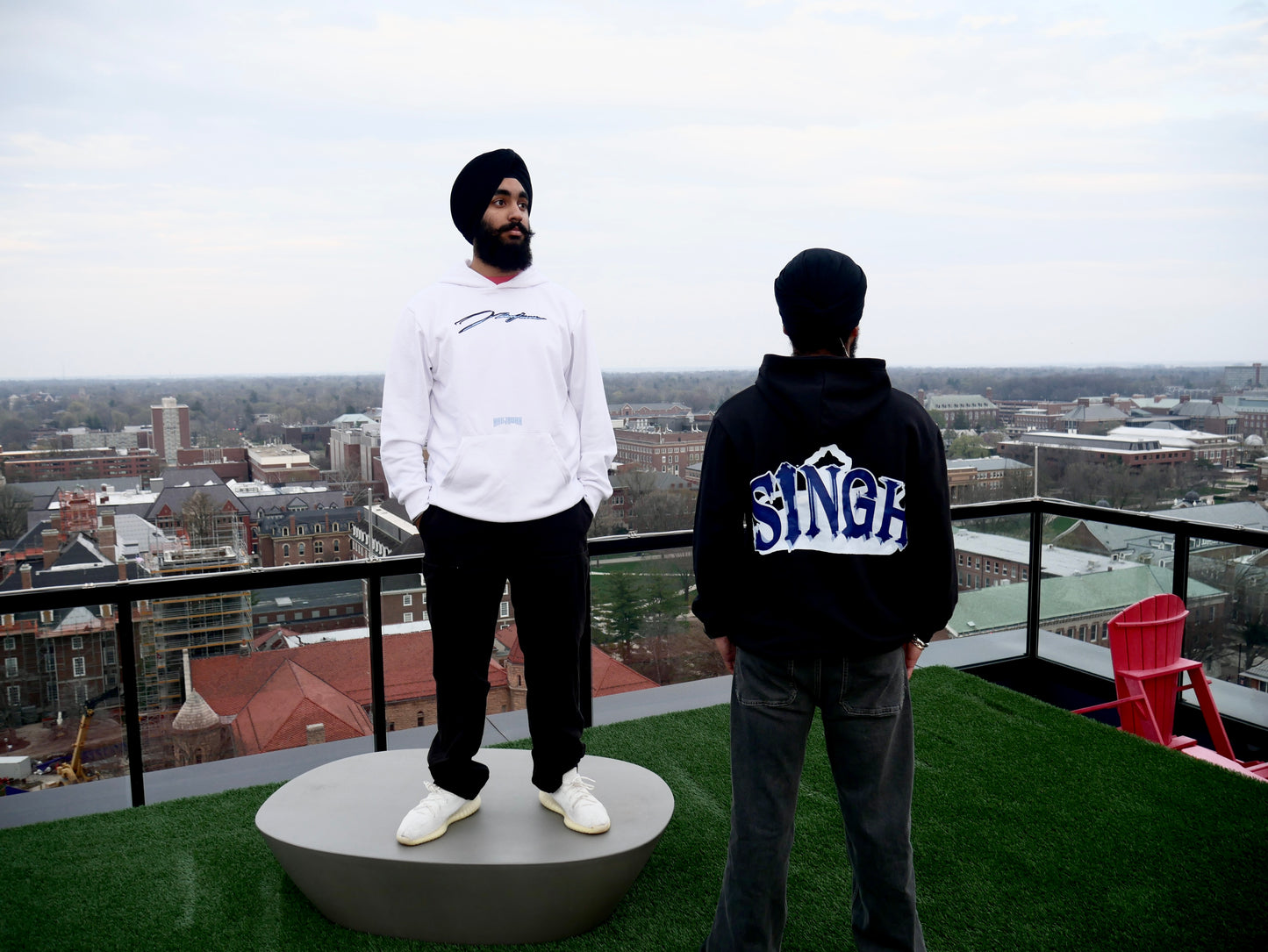 Naujawan 'Singh' White Hoodie