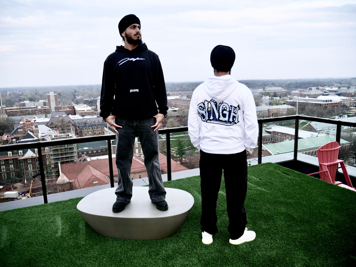 Naujawan 'Singh' White Hoodie