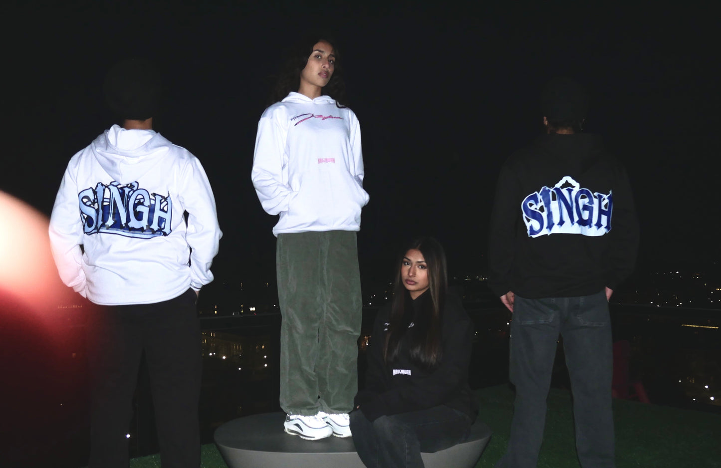 Naujawan 'Singh' White Hoodie