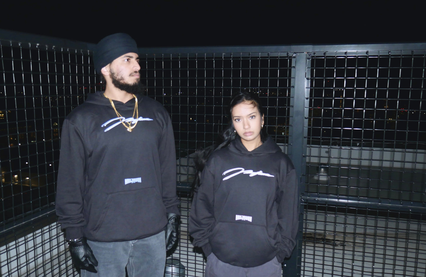 Naujawan 'Kaur' Black Hoodie