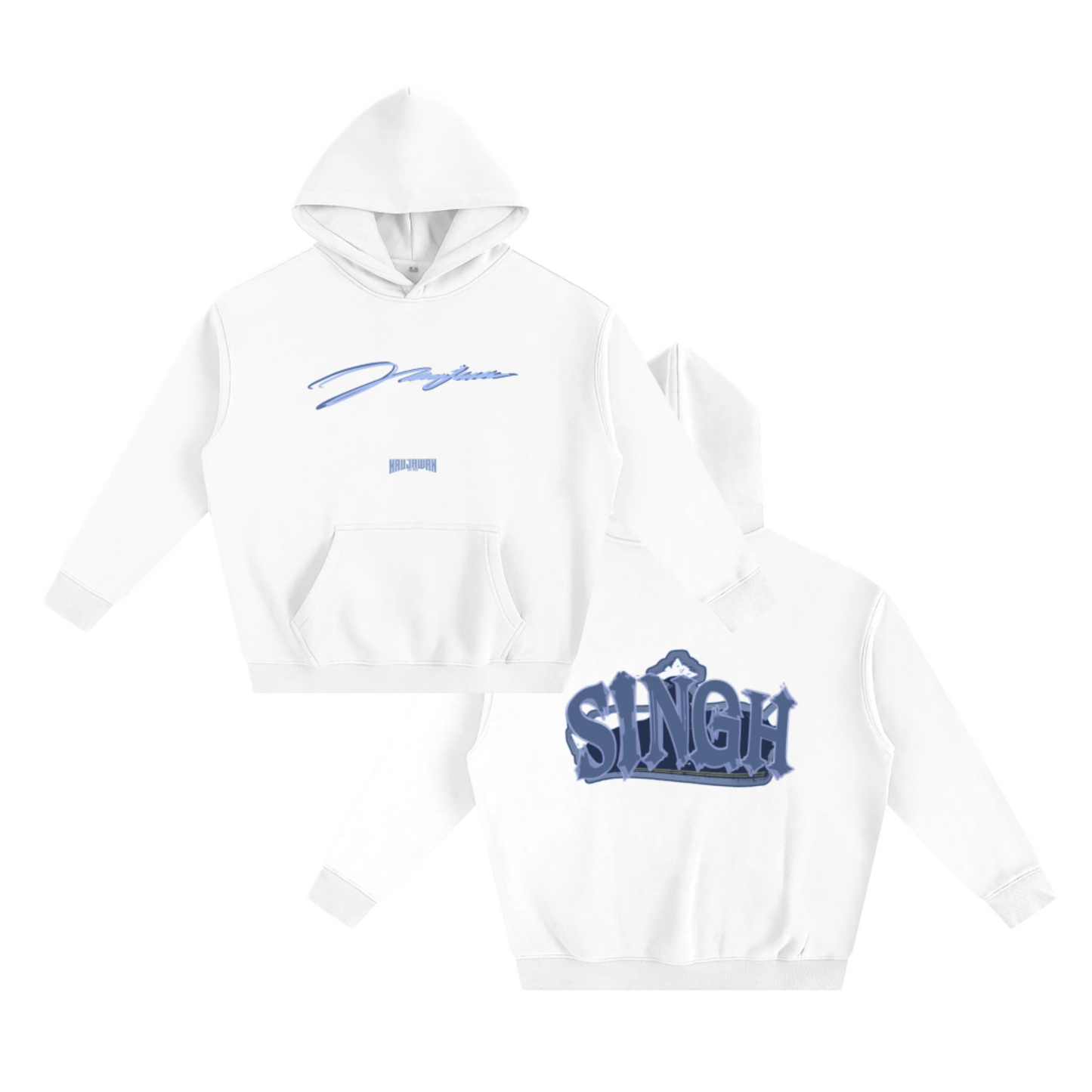 Naujawan 'Singh' White Hoodie
