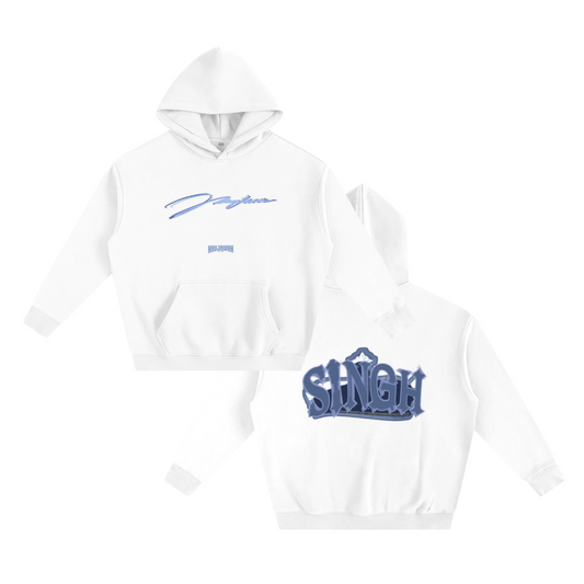 Naujawan 'Singh' White Hoodie