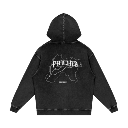 Naujawan 'Panjab' Heavy Acid Wash Hoodie