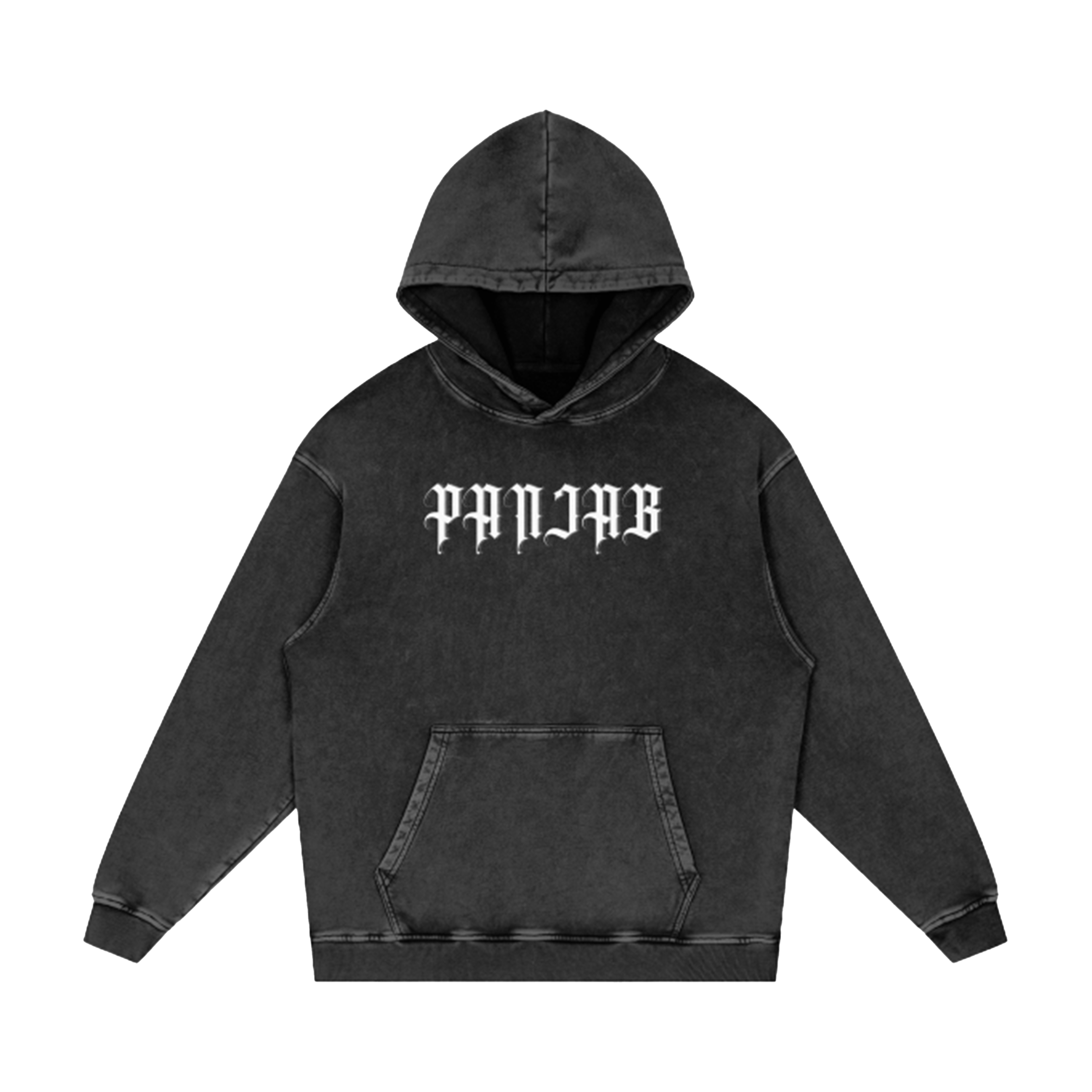 Naujawan 'Panjab' Heavy Acid Wash Hoodie