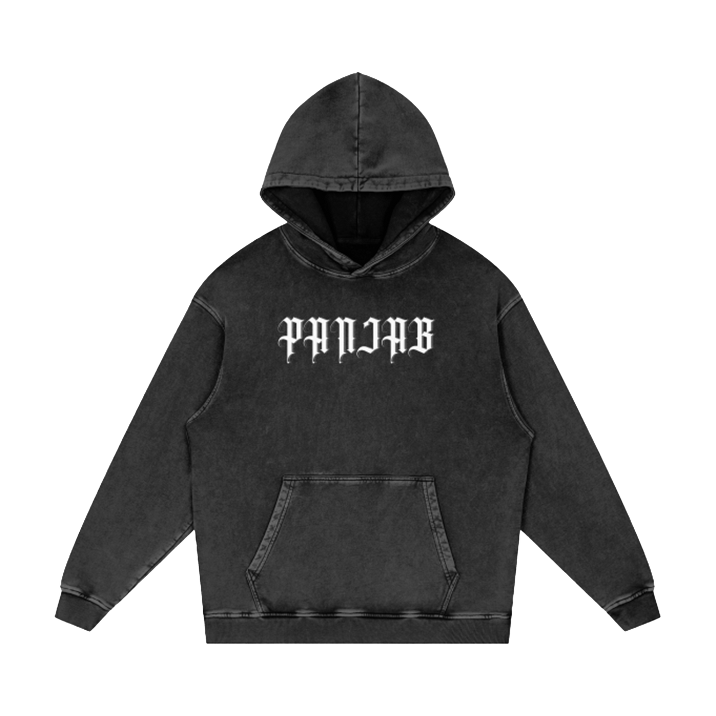 Naujawan 'Panjab' Heavy Acid Wash Hoodie