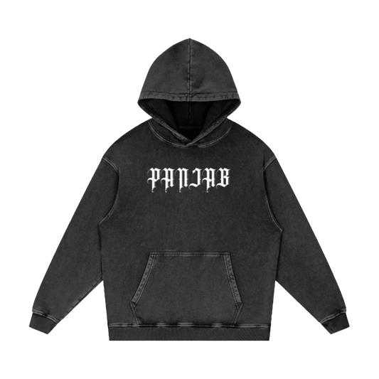 Naujawan 'Panjab' Heavy Acid Wash Hoodie