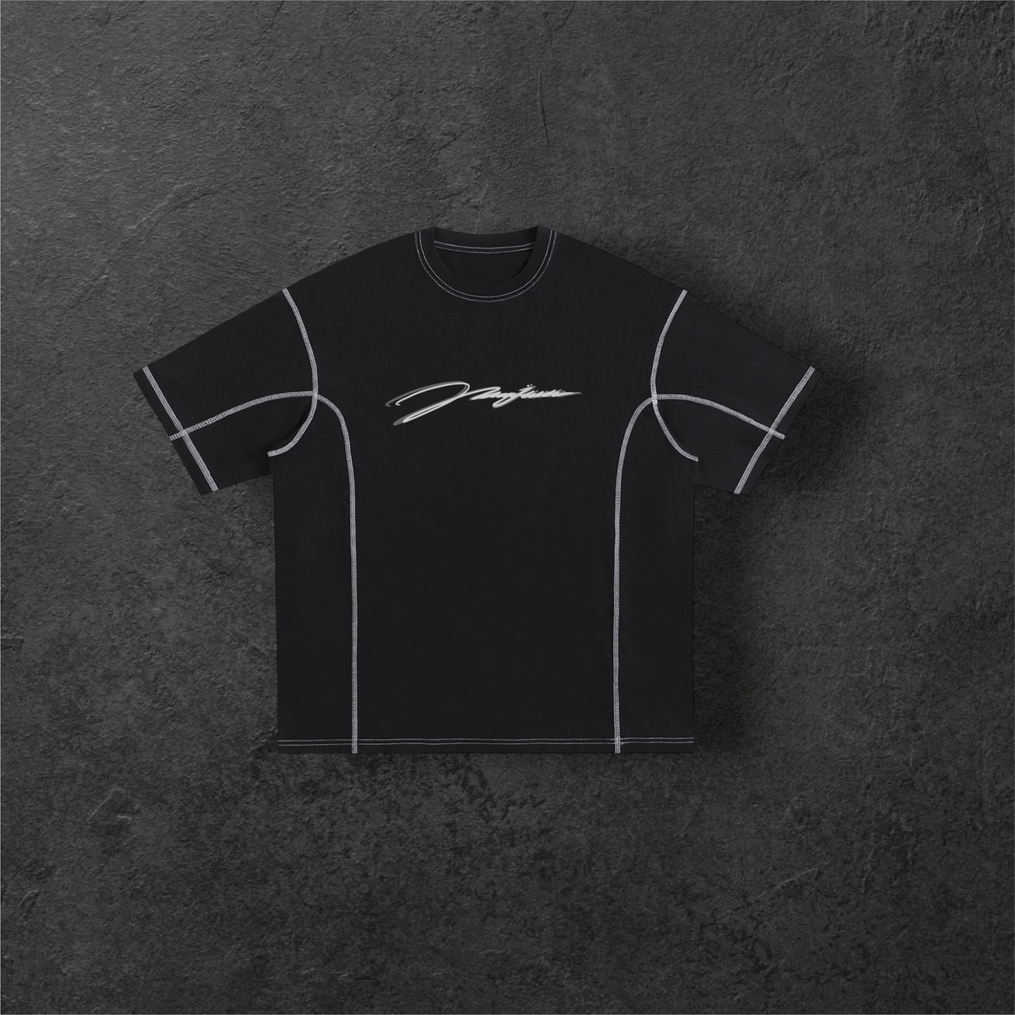 Naujawan 'Stitched Lines' Tee